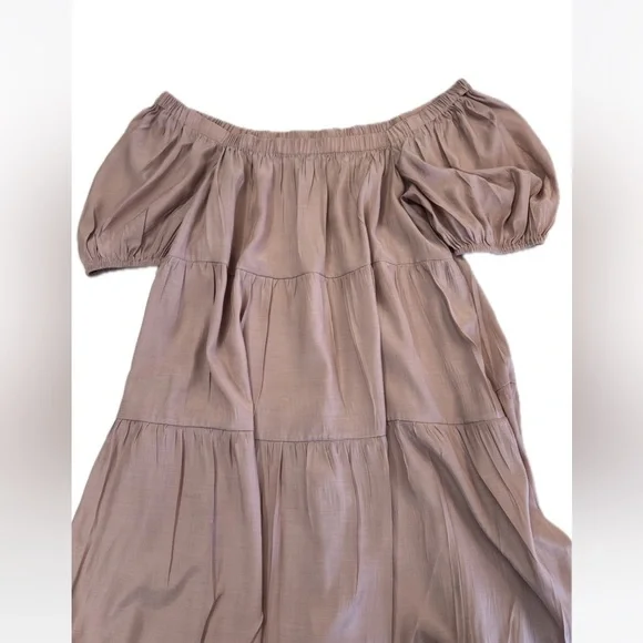 Made with Love Dusty Rose Babydoll Dress Size Large - Picture 6 of 8